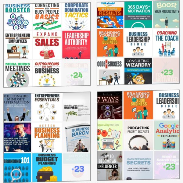 4 bundles in 1 The Ultimate 4-in-1 Success Mega Bundle (124+ eBooks)
